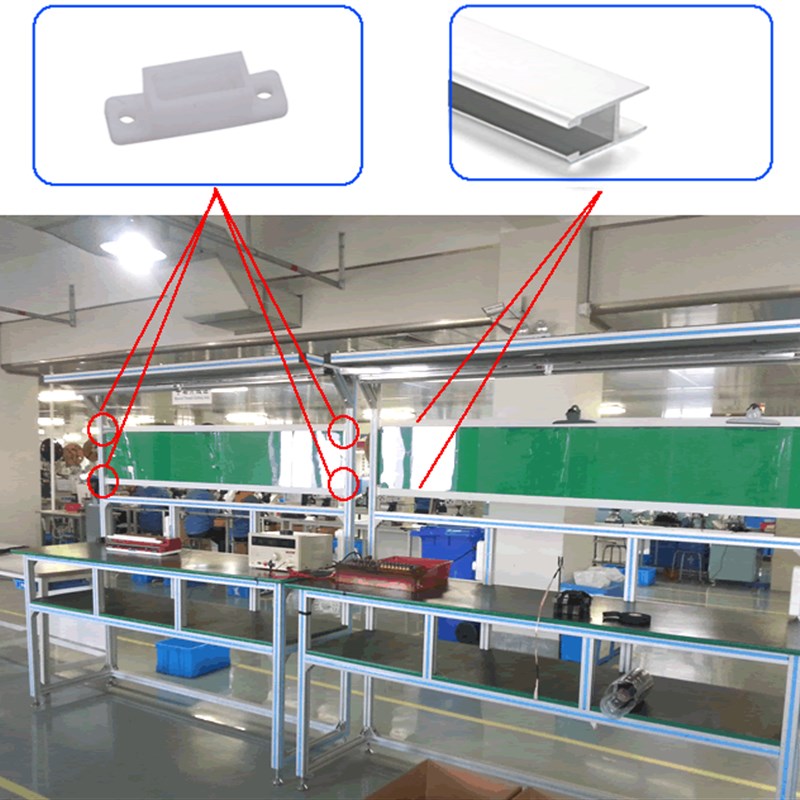 1425H型铝型材 1525流水线看板作业指导书铝合金型材工作台铝型材
