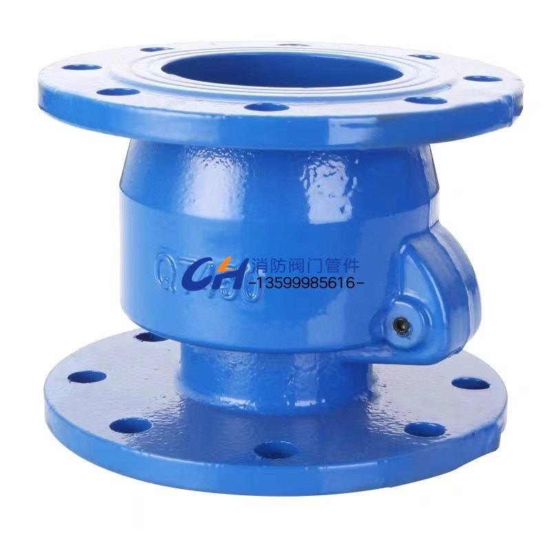 法兰新型排污橡胶瓣止回阀H44X单向阀立卧两用铸铁止逆阀防倒流