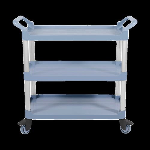 酒店三层塑料收餐车收碗车食堂送餐车饭店撤歺送菜移动商用手推车