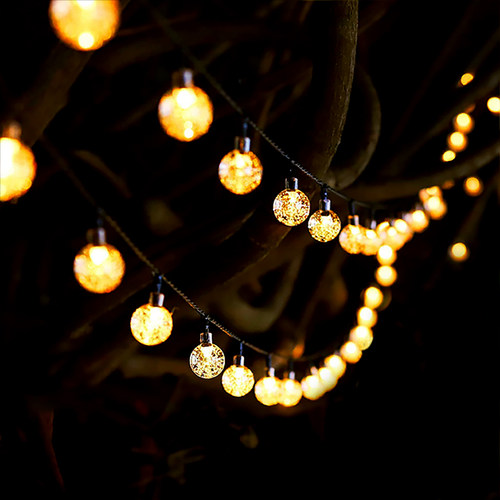 太阳能户外庭院灯防水布置花园阳台露台氛围装饰灯露营星星闪灯串