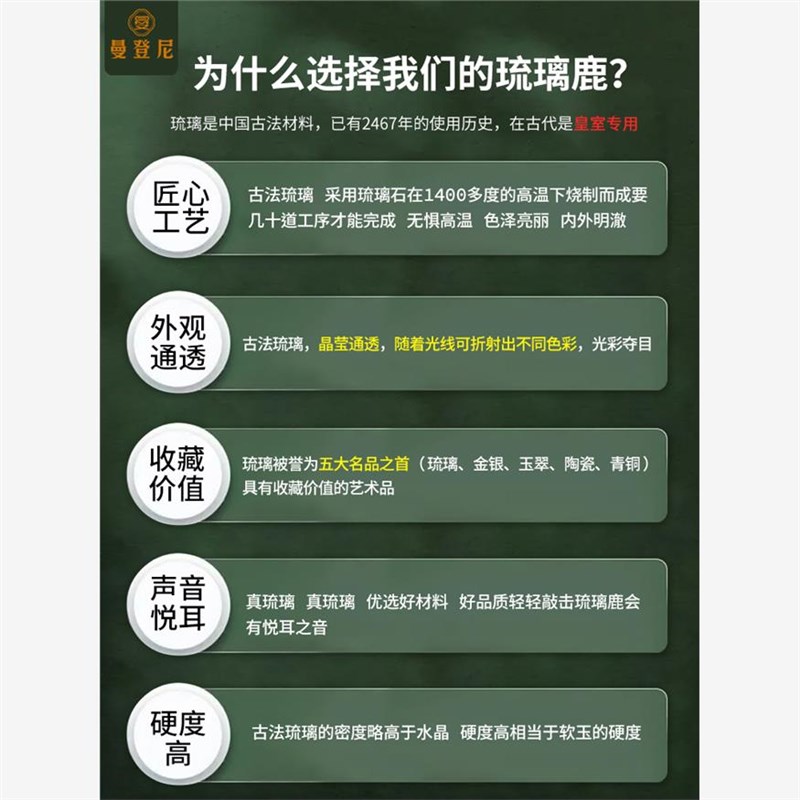 车内饰品摆件2024新款汽车龙年车载鹿中控台高档内饰车上高级装饰