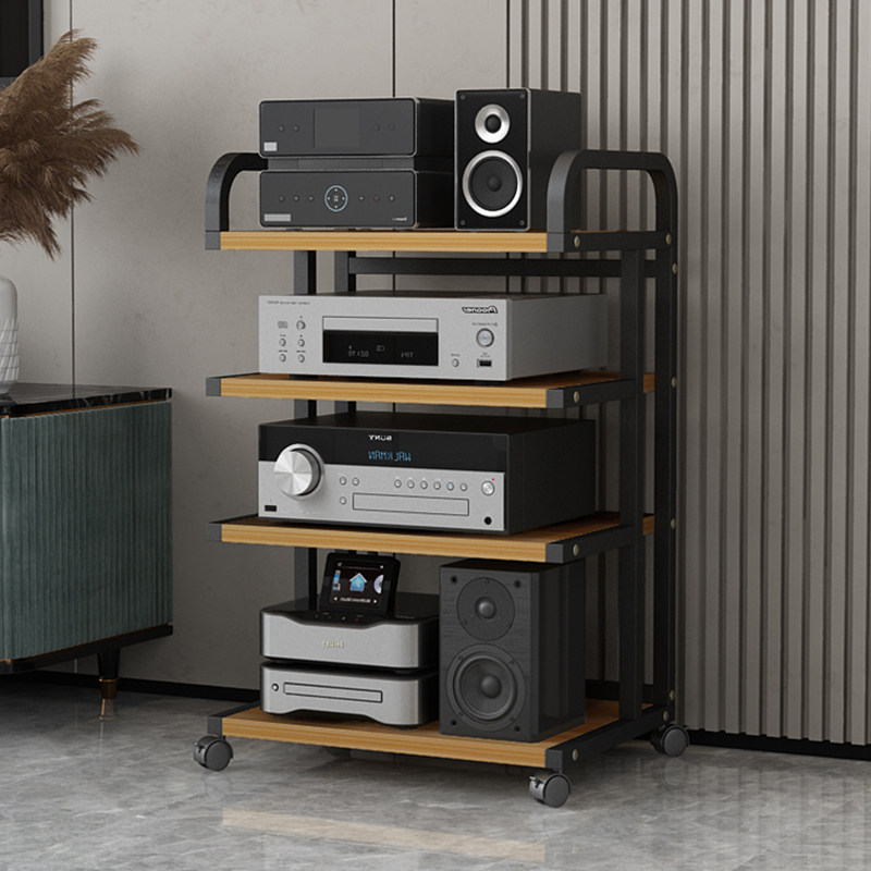 创意功放机架胆机支架移动音响机柜发烧CD机调音台设备二层收纳架,影音电器,音响脚架/机架,淘宝优惠券,粉丝福利购,淘宝优惠卷