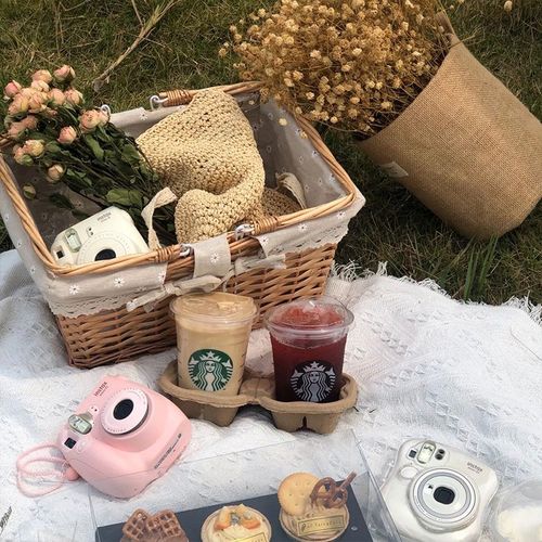 野餐篮子藤编春游露营工具野炊用品网红水果篮户外手提篮花篮编织