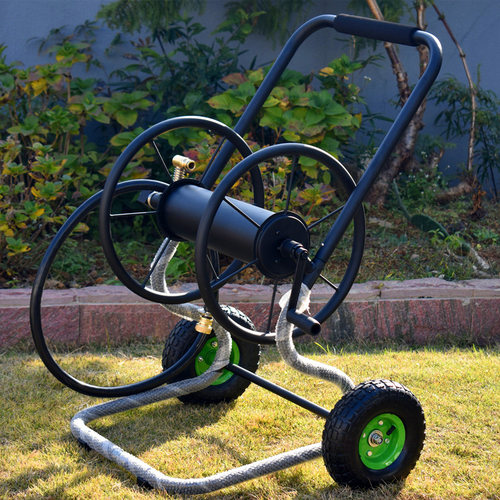 大型轮式手推金属水管收纳车架 水管车200米洗车浇花园林园艺浇水