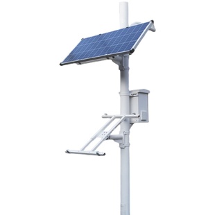 太阳能监控立杆室外立柱支架 支架 太阳能板户外借杆挂杆抱箍安装