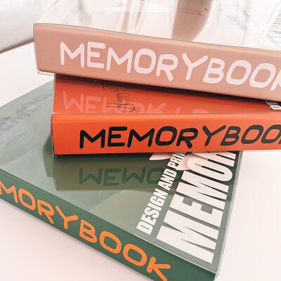 memobox儿童复古合集相册插页式3寸6寸宝宝纪念大容量成长记录册