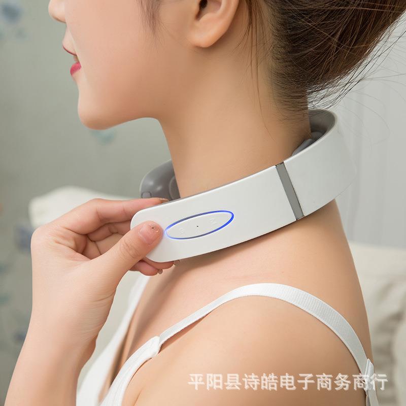 颈椎按摩器肩腰部颈部智能电动颈肩按摩仪脖子肩颈劲椎揉捏护颈仪