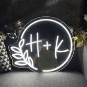 婚礼logo派对装 饰灯牌LED造型霓虹灯多彩英文字母发光名字装 饰灯