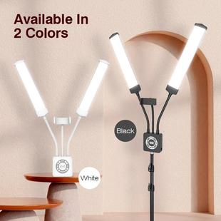 新款双臂灯带遥控补光灯双色温直播补光灯美容院美颜美甲纹眉睫毛