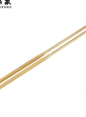 瑞象 黄铜实心筷子家用铜餐具铜碗铜勺一人一筷黄铜筷子23厘米长