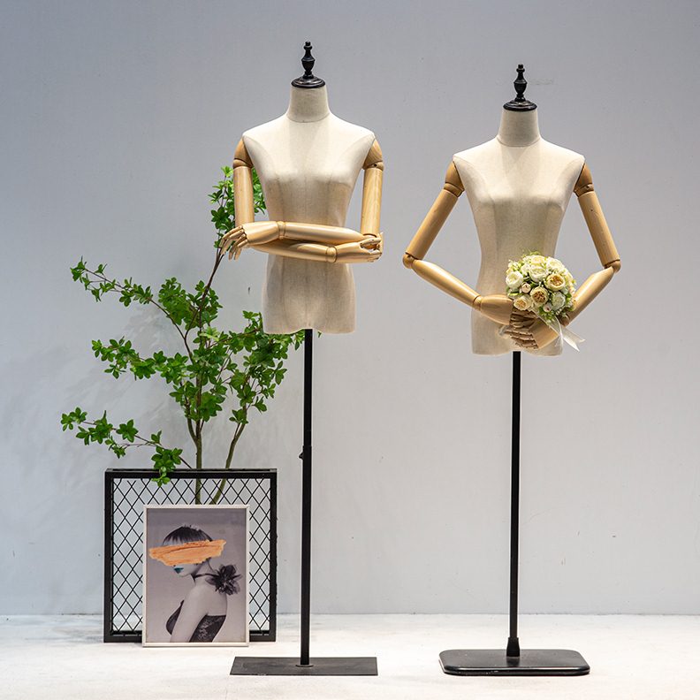 挂件手模特道具女装服装店橱窗半全身身人台假人展示架婚纱模特架