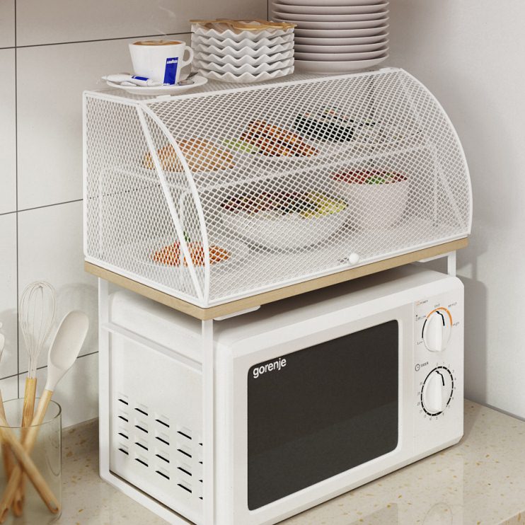 饭桌餐桌食物罩菜罩家用神器防苍蝇盖菜罩防尘多层剩饭剩菜收纳架