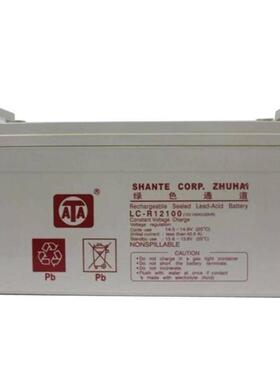 ATA蓄电池LC-R1212012V120AH电压稳定经久耐用纸箱非进口泰尔