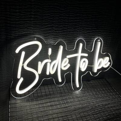 Bridetobe霓虹灯发光字招牌婚礼活动英文字母装饰灯外贸灯