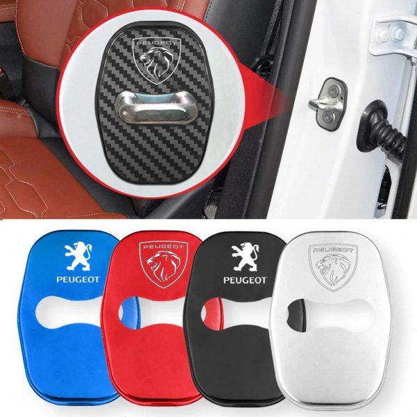 专用于新标致308/3008/408/508 限位器盖改装汽车门锁扣保护盖