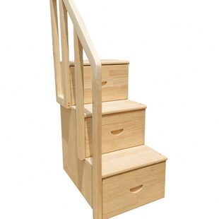 梯柜台阶带扶手实木踏步柜楼梯儿童梯凳储物凳飘窗梯子柜子实木