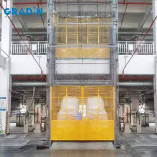 工业厂房导轨式简易货梯升降机 仓库车间导轨液压链条式升降货梯