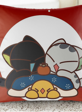 罗小黑战记动漫周边抱枕二次元枕头沙发靠垫汽车靠枕男女闺蜜礼物