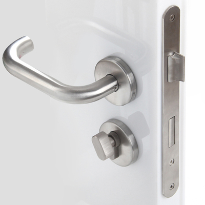 全套防火门锁304不锈钢防火锁6072分体锁5572锁体把手锁芯通用型