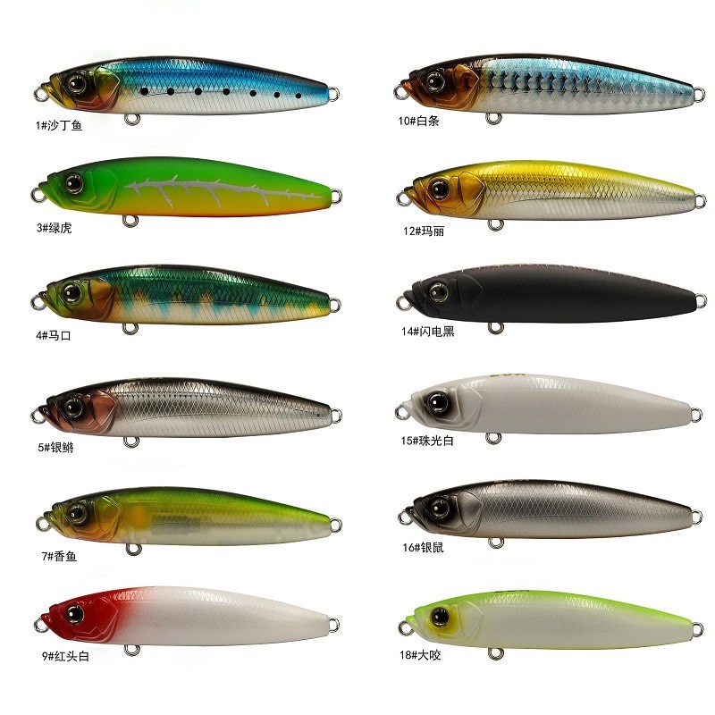 龚磊亲测eoa飞行员超远投沉水铅笔缓沉EOA路亚饵假饵翘嘴鱤鱼拟饵