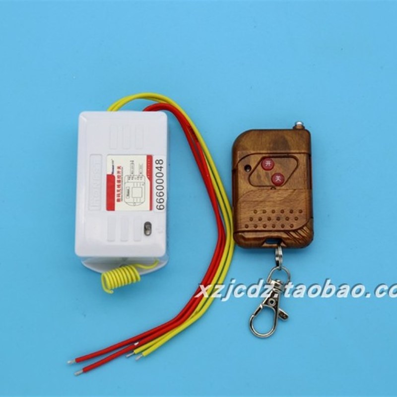220v500w正实无线遥控开关远距离穿墙led电灯水泵家用电器带手动