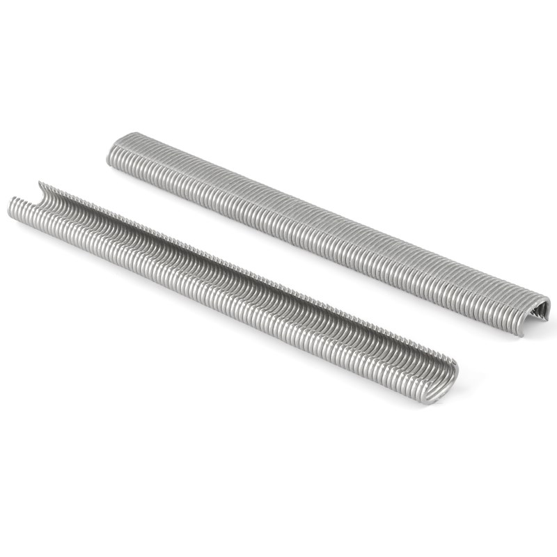 沪心C型钉鸡笼钉兔笼钉鸟笼钉C17C24汽车座椅枪钉不锈钢扎网捆网