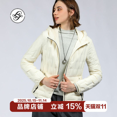 LAJIAO TOTO羽绒服女冬季2025新款爆款鹅绒小个子休闲运动外套