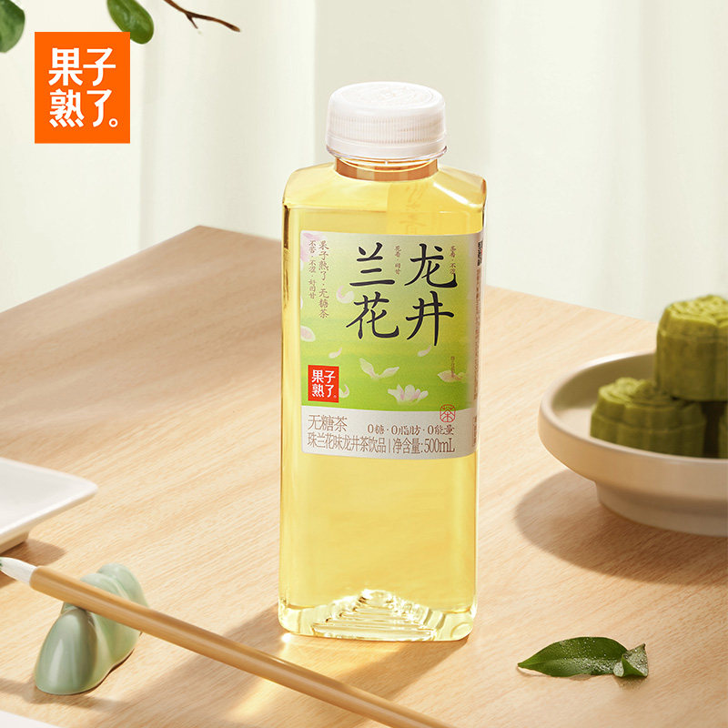 【天猫U先】果子熟了无糖茶玫瑰乌龙金萱乌龙兰花龙井饮料500ml