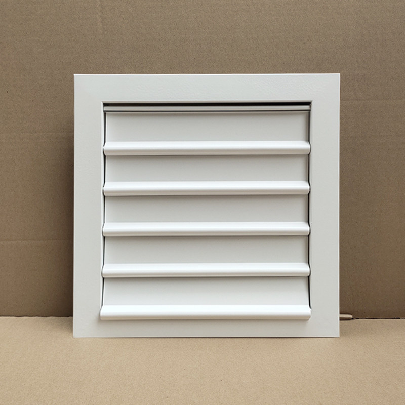 可定做中央空调通出风口铝合金自垂风动吹吸式百叶窗室内电机排气