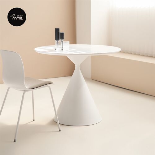 餐简轻欧现代桌约北奢小圆桌家用小户型洽谈桌奶茶店咖啡桌办公桌