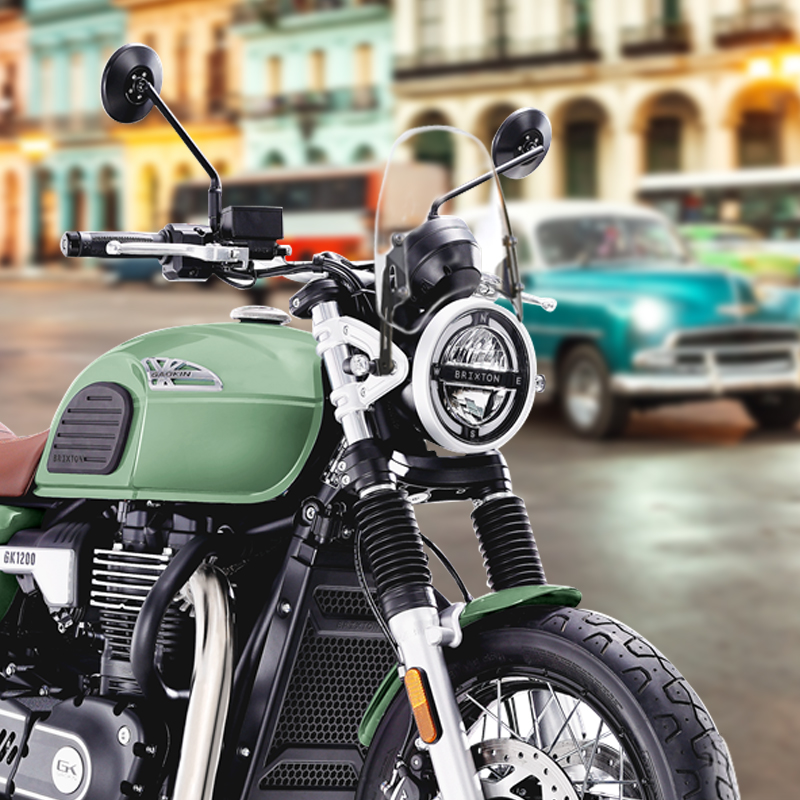 适用于高金1200改装q风挡GK1200改装前风挡复古小风挡挡风玻璃