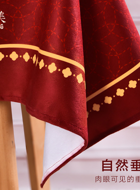 中式结婚桌布红色喜l庆茶几布喜字客厅高级感长方形餐桌布2023新