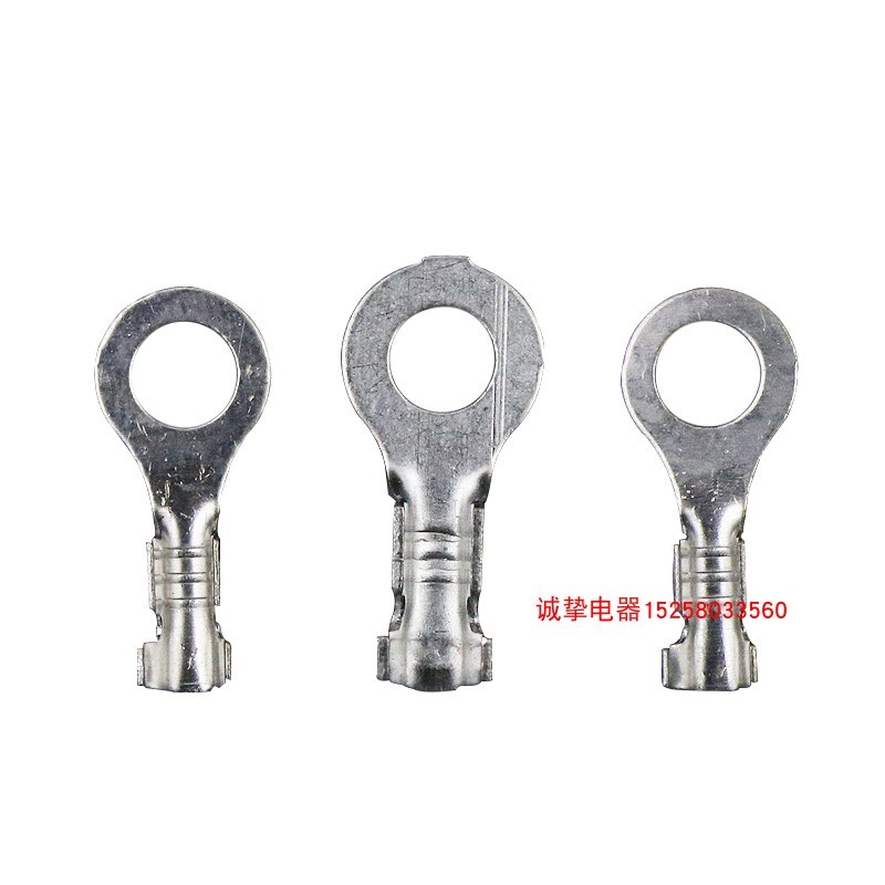 DJ431-e5C0.6mm2000只四脚冷压端子汽车插件强压线环5.2圆形接线