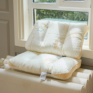 舒适羽丝棉单人枕芯学生软硬度适中护颈枕头机洗48*74枕芯一对拍2