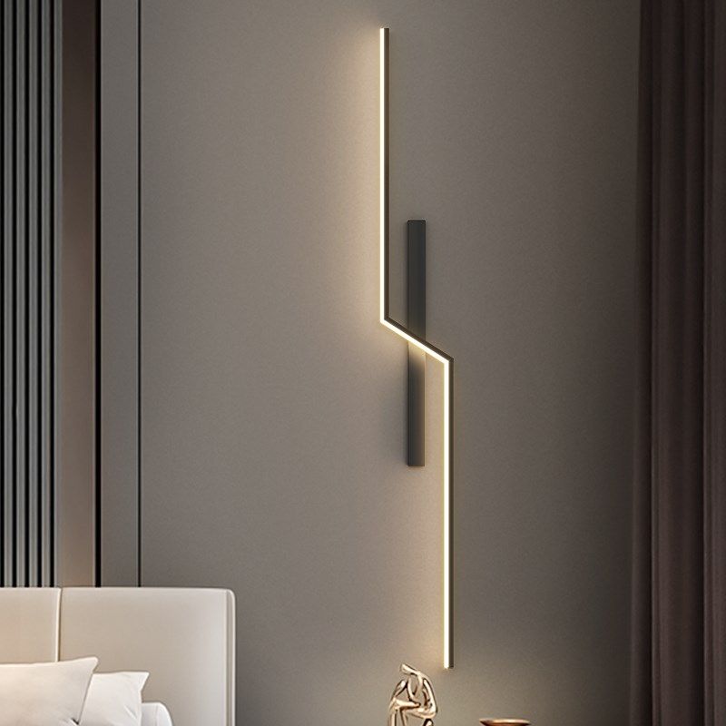 极简壁灯客厅电视背景墙卧室床头装饰简约轻奢长条灯广东中山灯具,家装灯饰光源,壁灯,淘宝优惠券,粉丝福利购,淘宝优惠卷