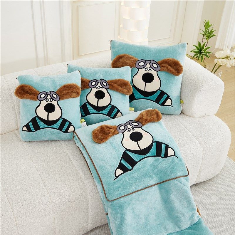 加厚暖绒抱枕被子两用二合一2024新款车用午睡毯子后排折叠枕头被,居家布艺,抱枕被,淘宝优惠券,粉丝福利购,淘宝优惠卷