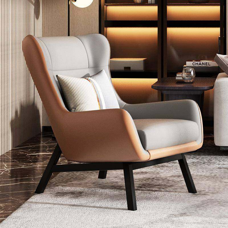 阳台客厅纳帕真皮轻奢老虎椅单人沙发躺椅简约意式休闲广东顺德,特色手工艺,其他特色工艺品,淘宝优惠券,粉丝福利购,淘宝优惠卷