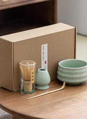闽政日式抹茶茶道百本立茶筅立茶碗家用整套宋代点茶器茶筅套装
