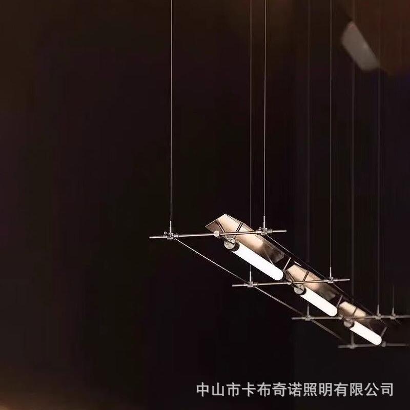 设计师餐厅吊灯极简工作室书房收银前台吧台艺术创意蔡烈超马扎灯