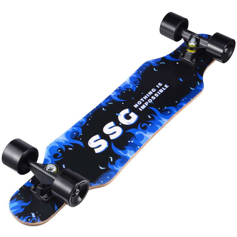 80cm长板公路四轮skateboard舞板成人刷街初学者专业级滑板