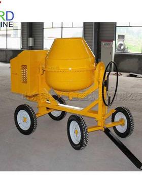 移动式柴油搅拌设备建筑工地施工水泥混合机混凝土滚筒搅拌机