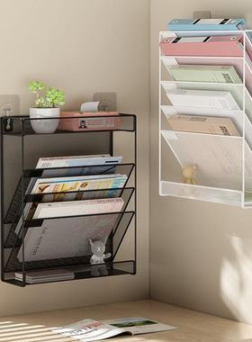 金属文件架文件夹收纳盒办公室桌面文件收纳置物架文件框桌上隔板