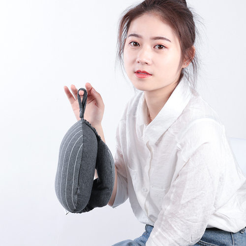 二合一眼罩午睡枕泡沫粒子/记忆棉u型枕方便携式旅行专用可