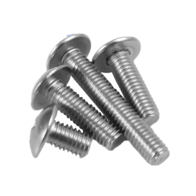 M4厘大扁头十字螺丝304圆头不锈钢机牙螺栓半圆头螺钉M5M6M8个大