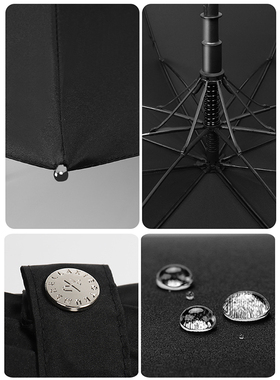 自动伞长柄大雨伞男士加超晴雨两用大号雨s伞直柄防风商务双人伞