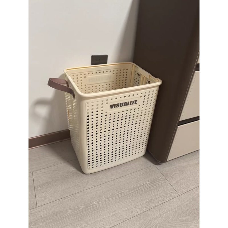 云品楠山折叠脏衣篮卫生间手提洗衣篮子收纳筐浴室脏衣篓家用带轮