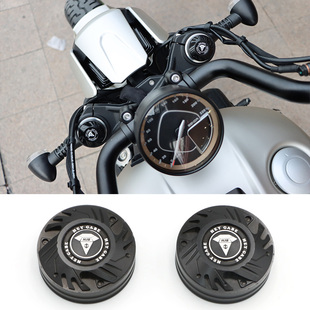 适用奔达黑旗500减震装饰盖金吉拉450灰石300燎700避震调节保护罩