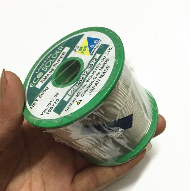千住含银a无铅焊锡丝M705-P3-RMA98-0.6/0.8MM千住锡线 1kg/卷