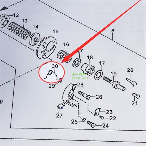 591电脑罗拉车配件  缝纫 打线器小扭簧 绕线器弹簧 回位复位弹簧