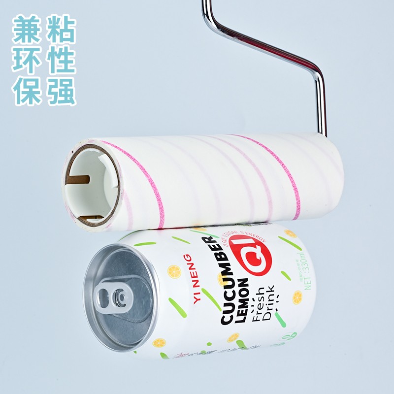 梦佳居22dCM斜撕地板瓷砖粘毛纸替换芯可撕式粘尘纸粘毛器滚筒沾